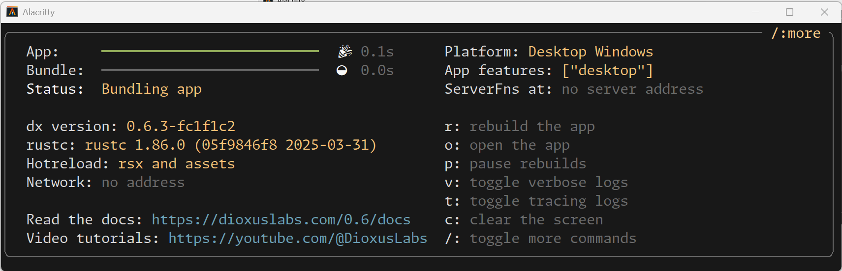 Dioxus Console